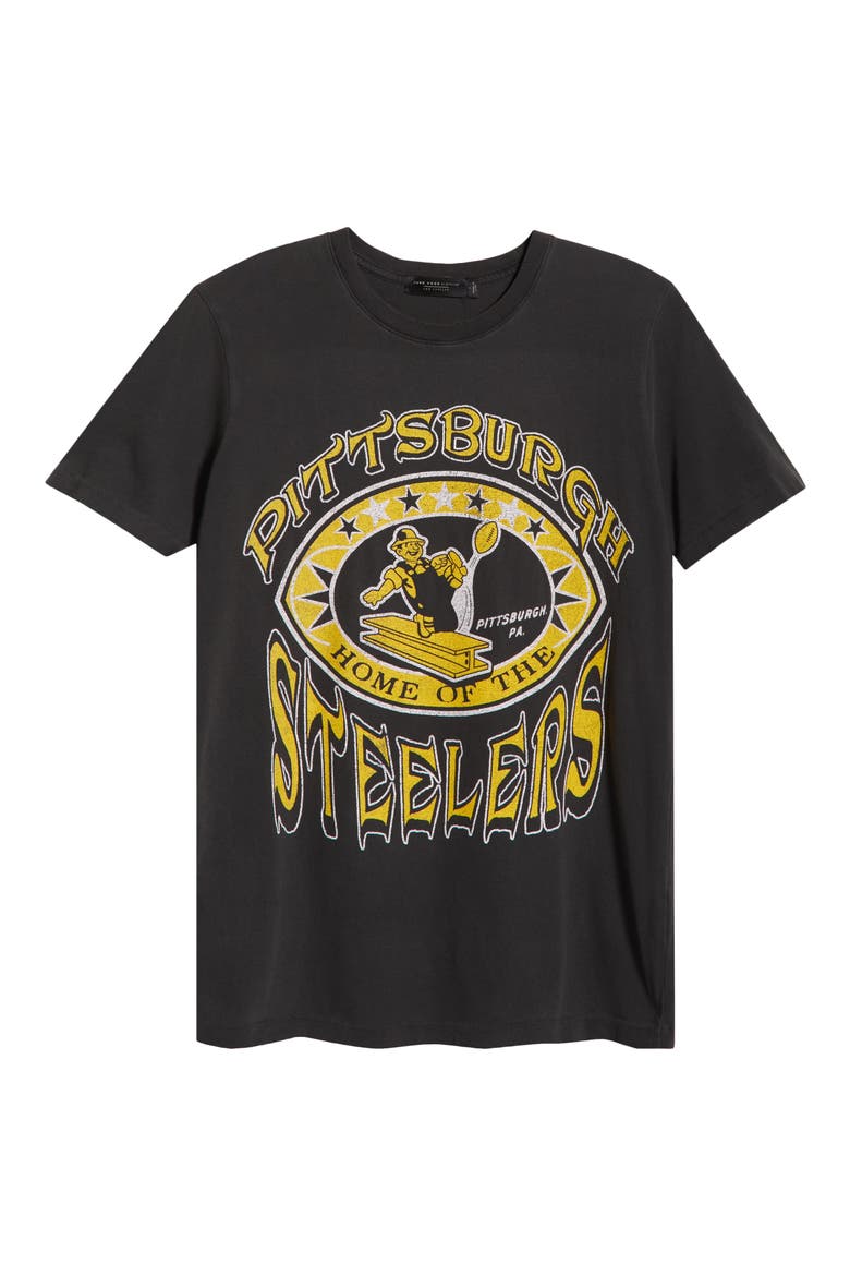 Steelers Home Cotton Graphic T-Shirt, Alternate, color, TRUE BLACK