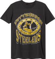 Junk Food Steelers Home Cotton Graphic T-Shirt