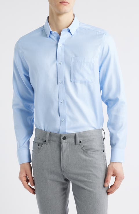 Non-Iron Cotton Dobby Dress Shirt