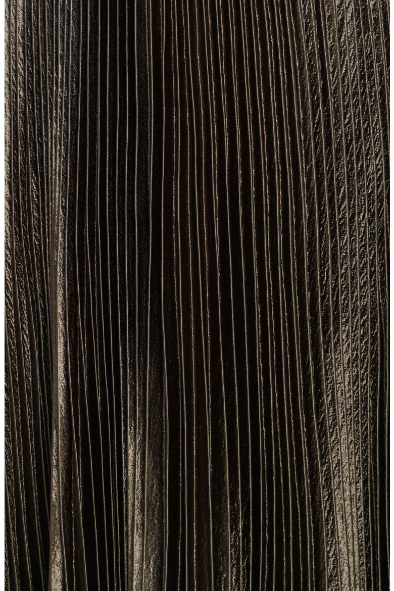 Angelique Strapless Pleated Maxi Dress, Alternate, color, OLIVE
