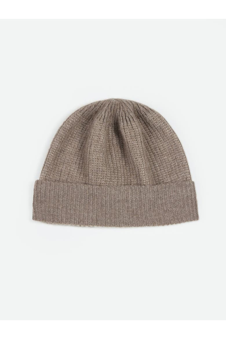 Cashmere Ribbed Knit Hat, Main, color, taupe