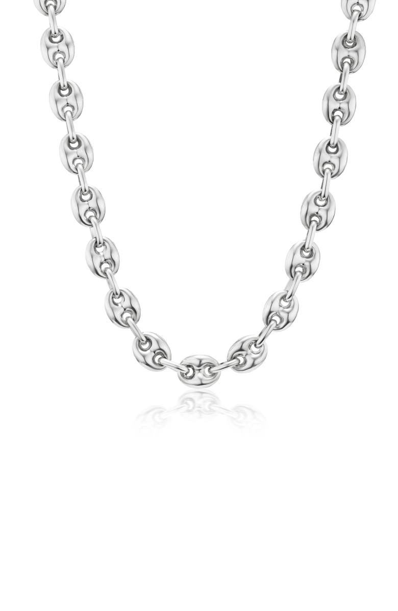 Sheryl Lowe Large Puffy Mariner Chain, Main, color, Sterling Silver
