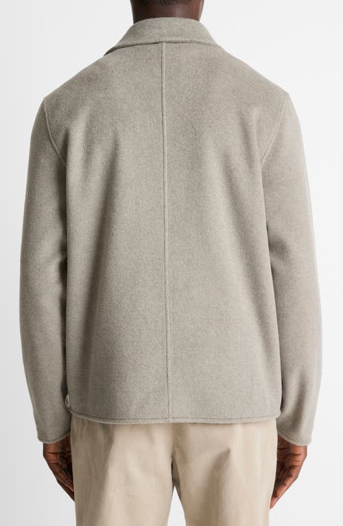 Vince Double Knit Chore Jacket In Gray