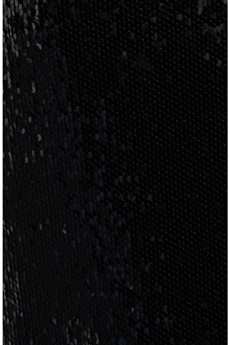 Bow Back Sequin Strapless Cocktail Dress, Alternate, color, IVORY BLACK
