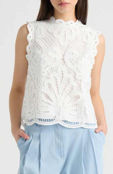 NVLT Sleeveless Lace Top