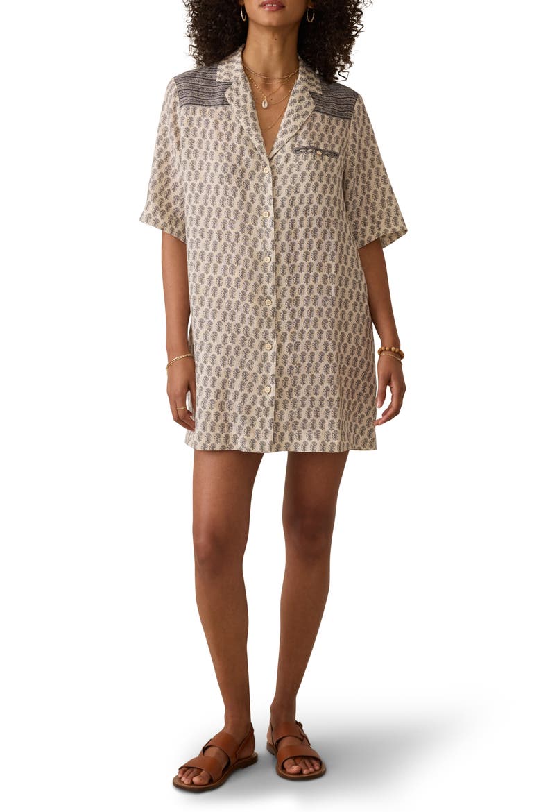 Paradise Point Shirtdress, Main, color, SUMMER PEARL BLOSSOM