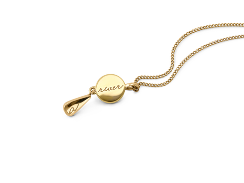 Hey Harper Cry Me A River Necklace In Gold
