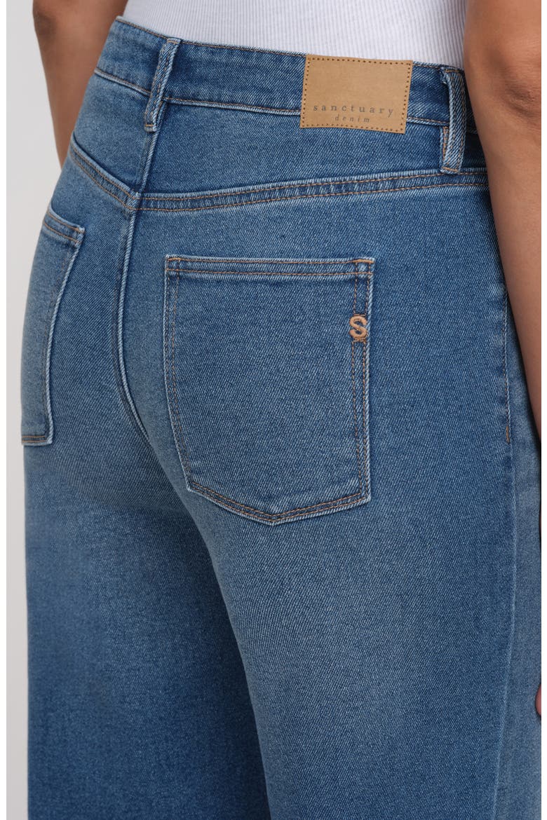 Soliel '90s Mid Rise Straight Leg Jeans, Alternate, color, MEDIUM WASH