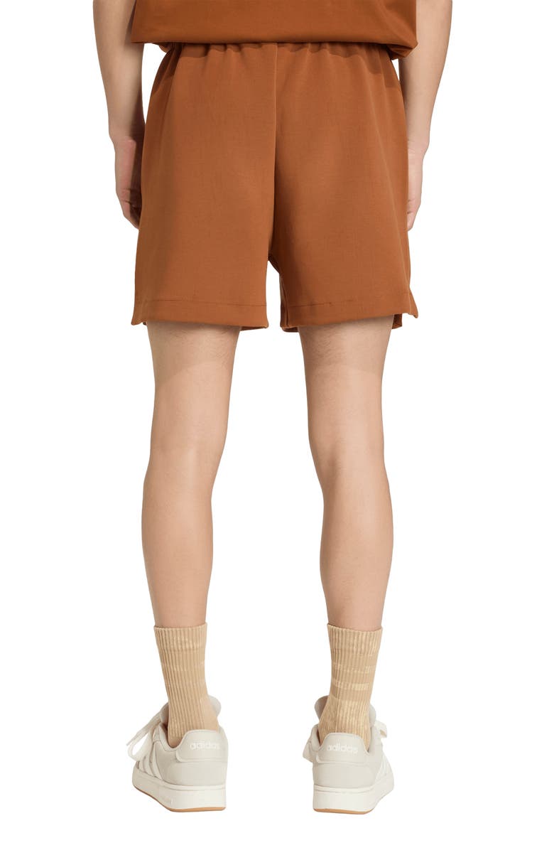 adidas Soft Lux Drawstring Shorts, Alternate, color, Dusky Bronze