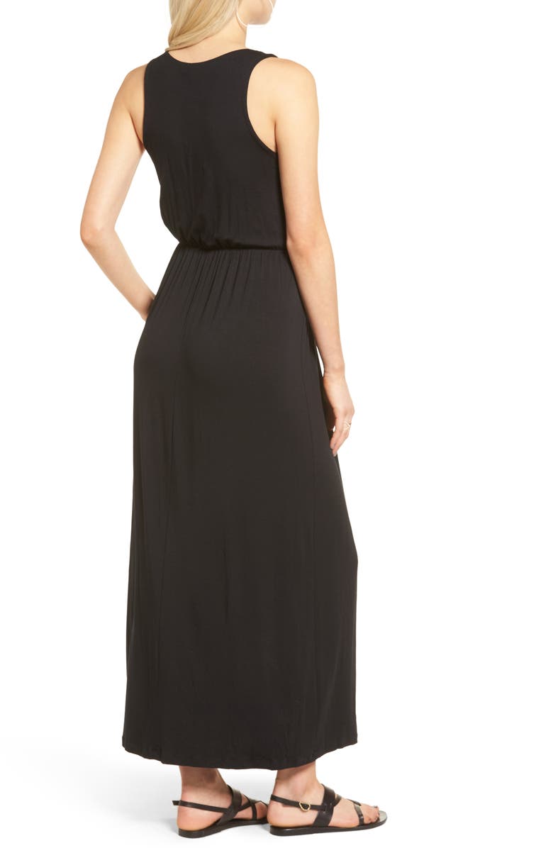All in Favor Cross Front Maxi Dress, Alternate, color, 