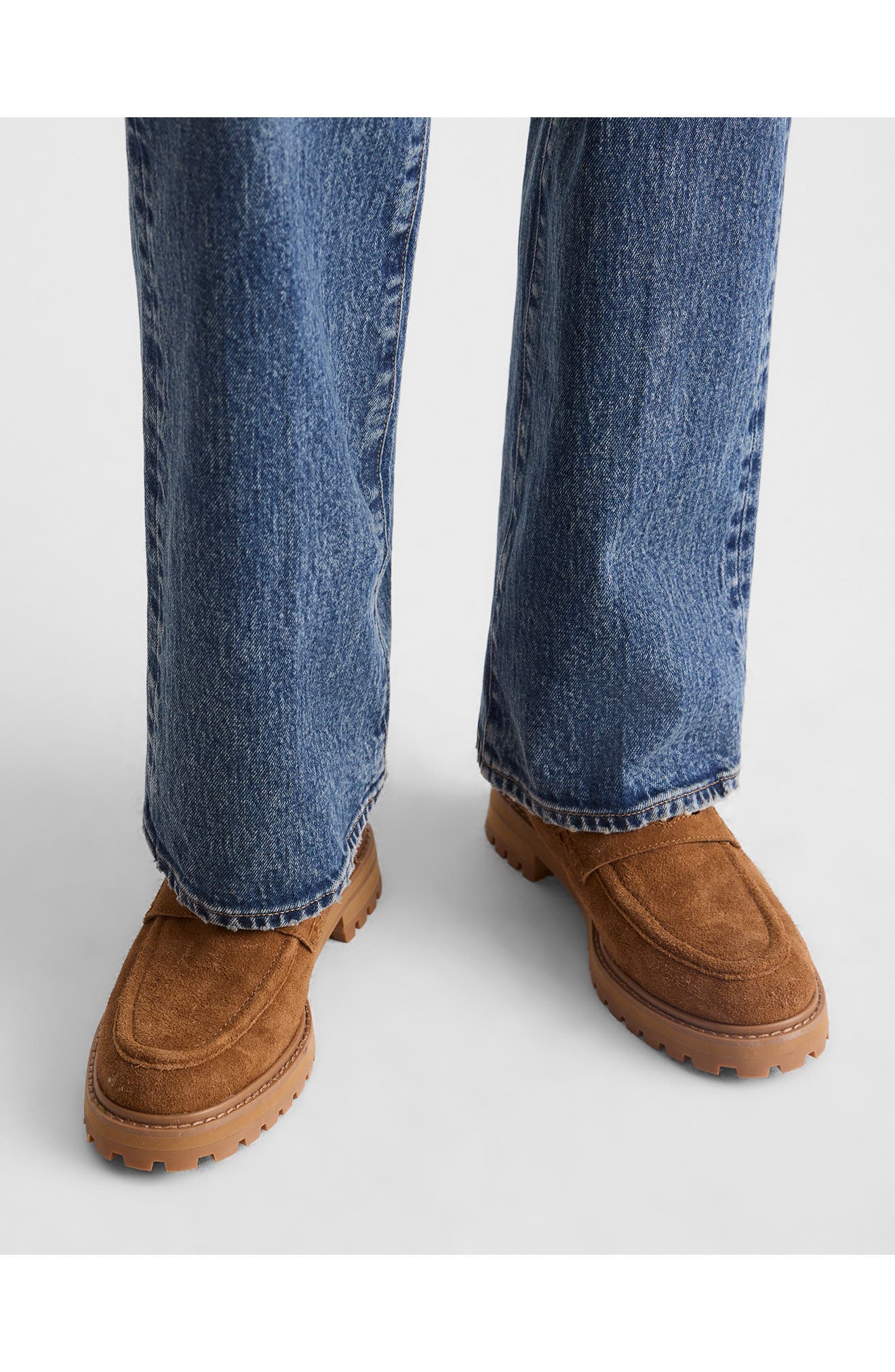 Madewell The Ryder Genuine Shearling Ankle Boot, Alternate, color, 