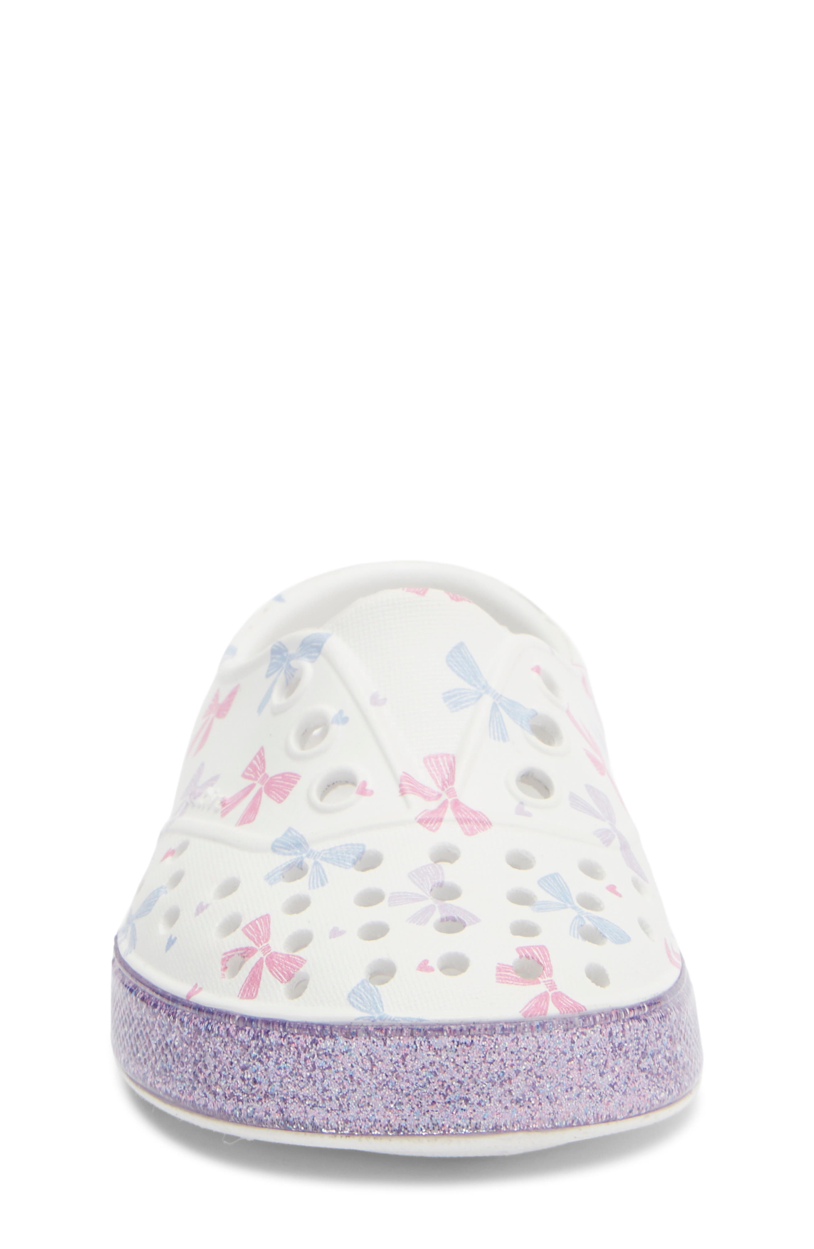 Native Shoes Kids' Miller Water Friendly Slip-On Sneaker, Alternate, color, Shlwht/ Troblng/ Hrtsbws