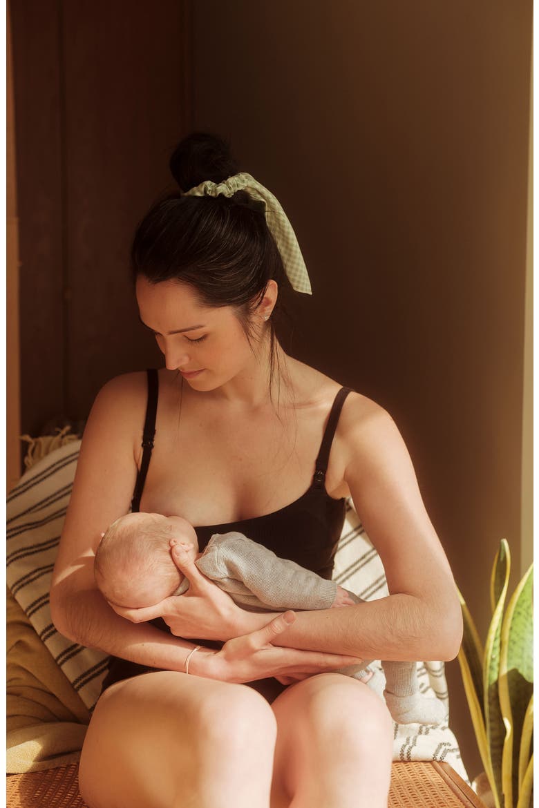 Bodyguard Absorbent Leakproof Maternity/Nursing Top, Alternate, color, BLACK