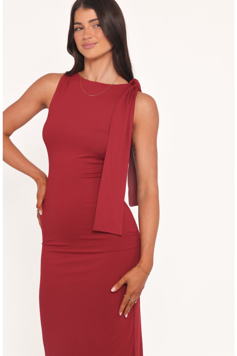 Jimina Column Gown, Alternate, color, BERRY