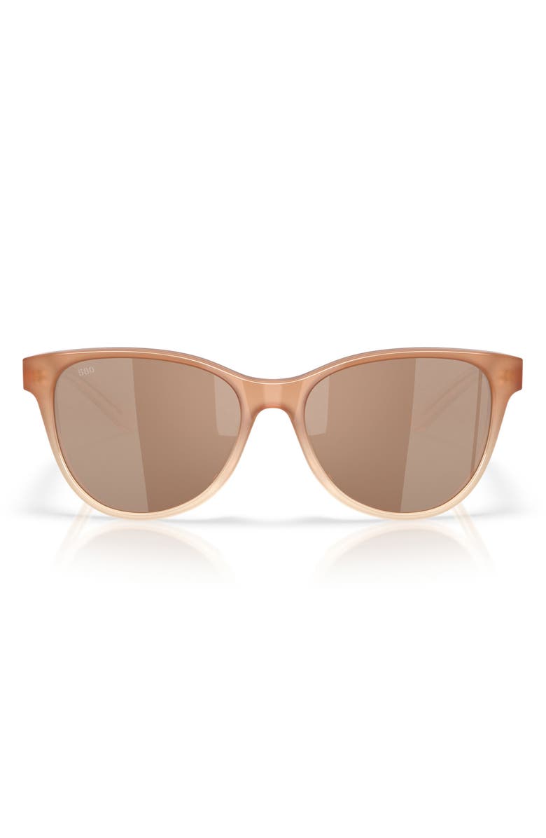 Costa Del Mar Catherine 57mm Polarized Phantos Sunglasses, Main, color, Sandbar/ Copper Silver 580G