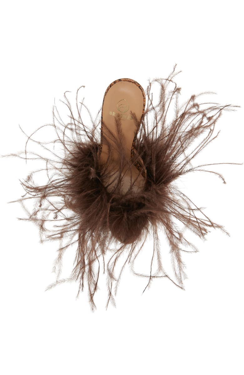 Brother Vellies Palms Feather Sandal, Alternate, color,