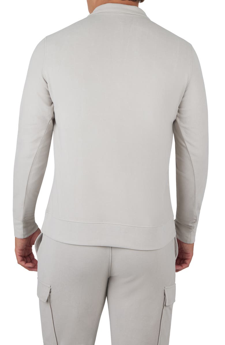 90 DEGREE BY REFLEX Ultra Mélange Fleece Half Zip Sweatshirt, Alternate, color, Satellite
