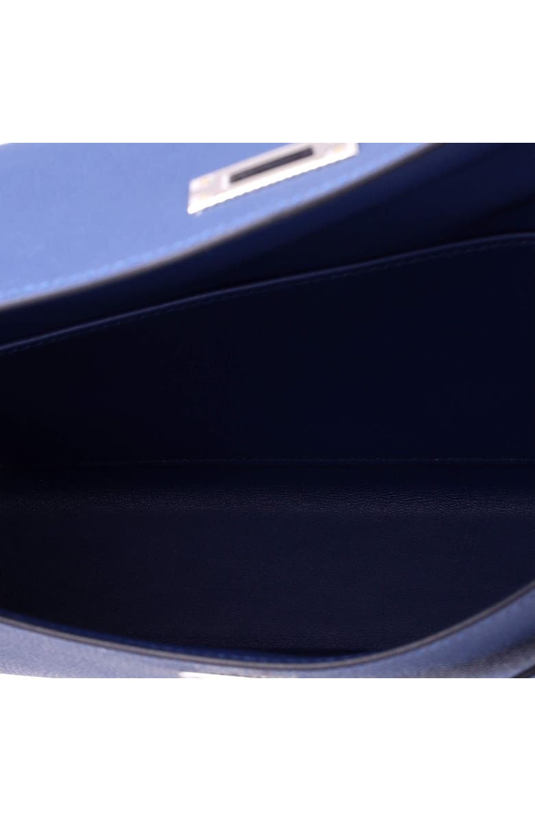 Pre-Owned Hermes Kelly Elan Shoulder Bag Epsom, Alternate, color, Bleu Tie