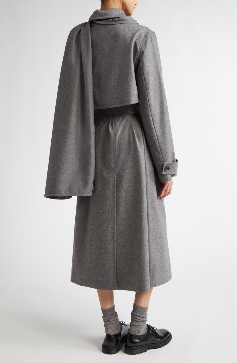 Maria McManus Stretch Wool & Cashmere Cloak Trench Coat, Alternate, color, 