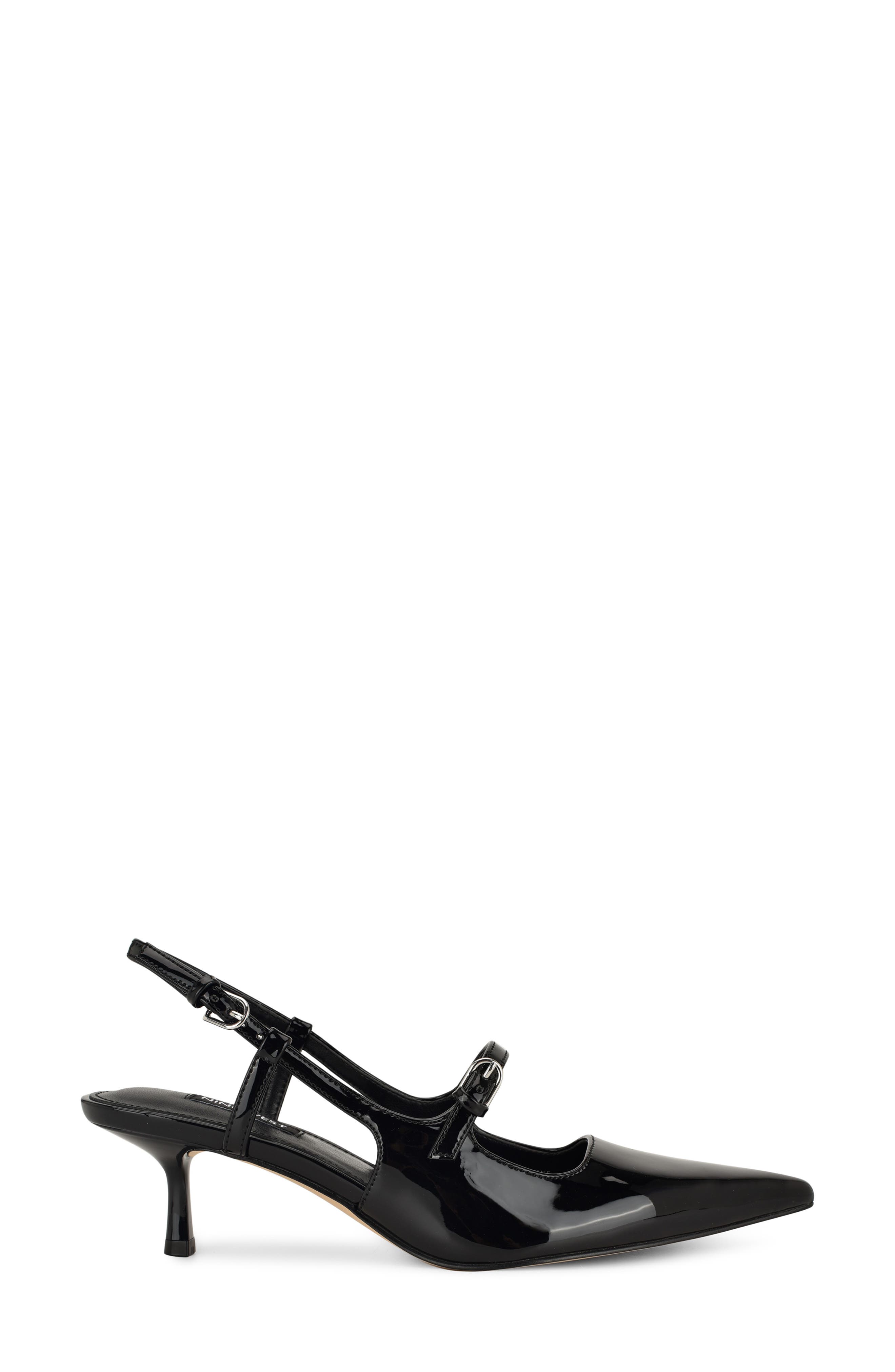 Nine West Amayo Slingback Pointed Toe Kitten Heel Pump, Alternate, color, 