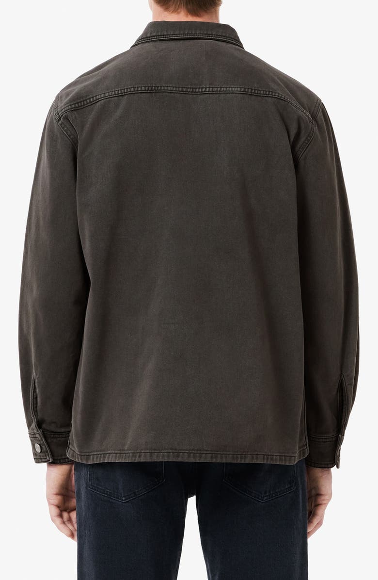 Lacoste Oversize Cotton Denim Button-Up Overshirt, Alternate, color, 