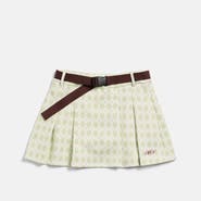 MARC NOLAN Argyle Pleated Golf Skirt