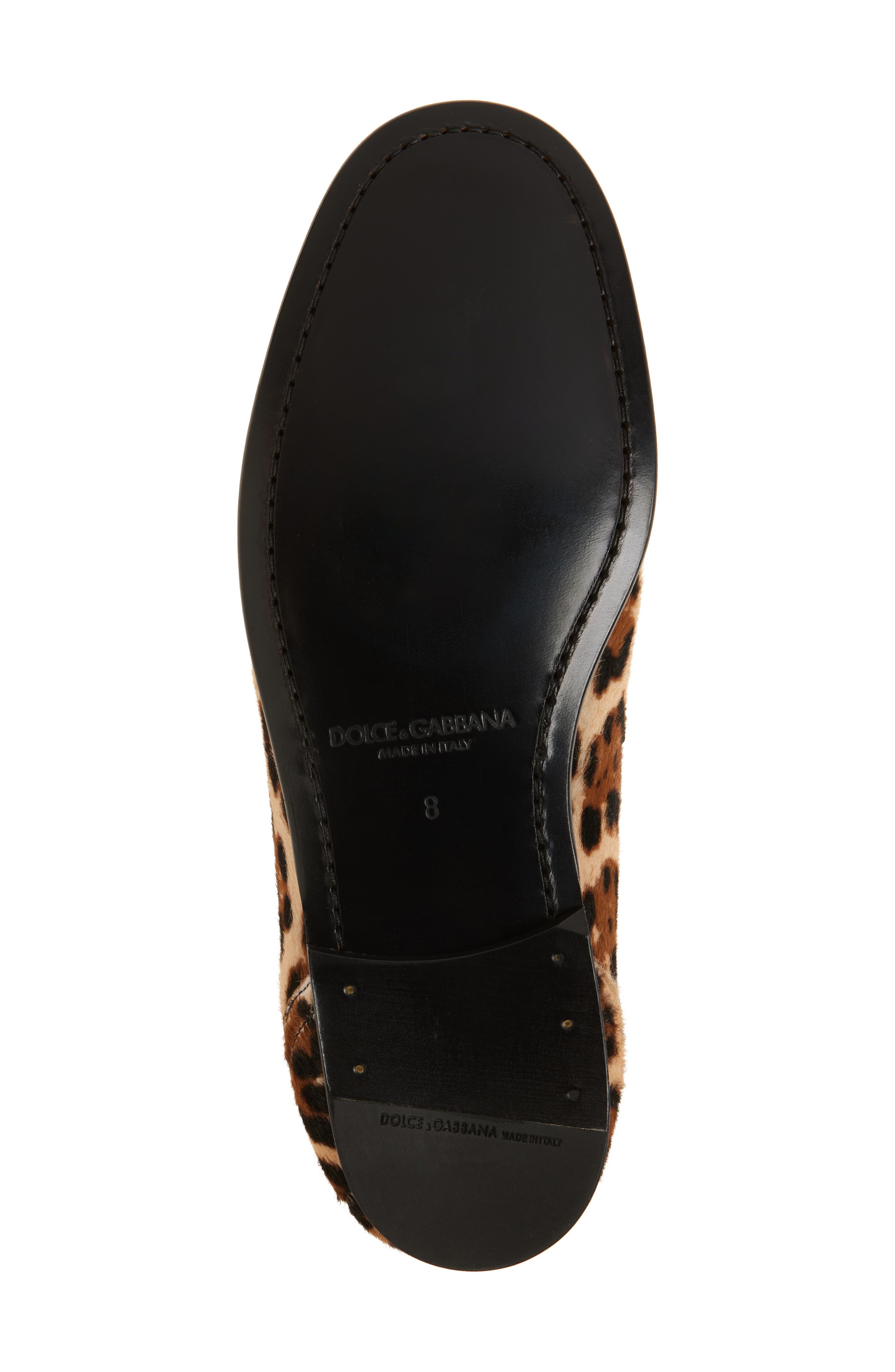 Dolce&Gabbana Ariosto Genuine Calf Hair Loafer, Alternate, color, Leopard Print Calf Hair
