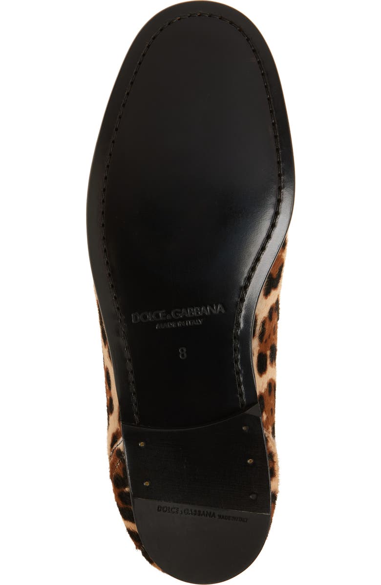 Dolce&Gabbana Ariosto Genuine Calf Hair Loafer, Alternate, color, Leopard Print Calf Hair