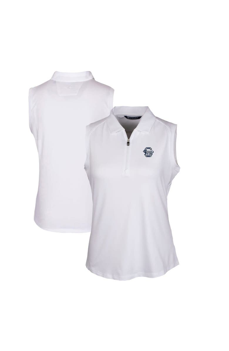 Cutter & Buck Women's Cutter & Buck White Penn State Nittany Lions Forge Stretch Sleeveless Polo, Alternate, color, 