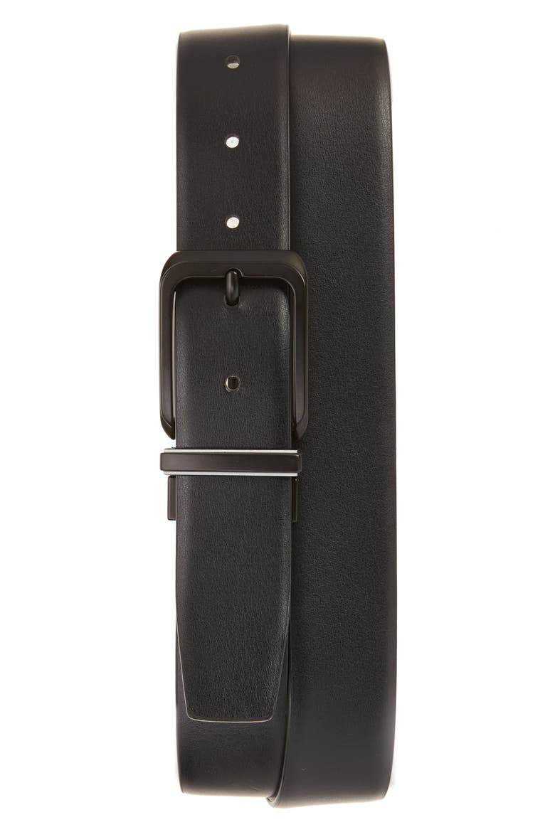 Faux Leather Belt, Alternate, color, WHT/BLK
