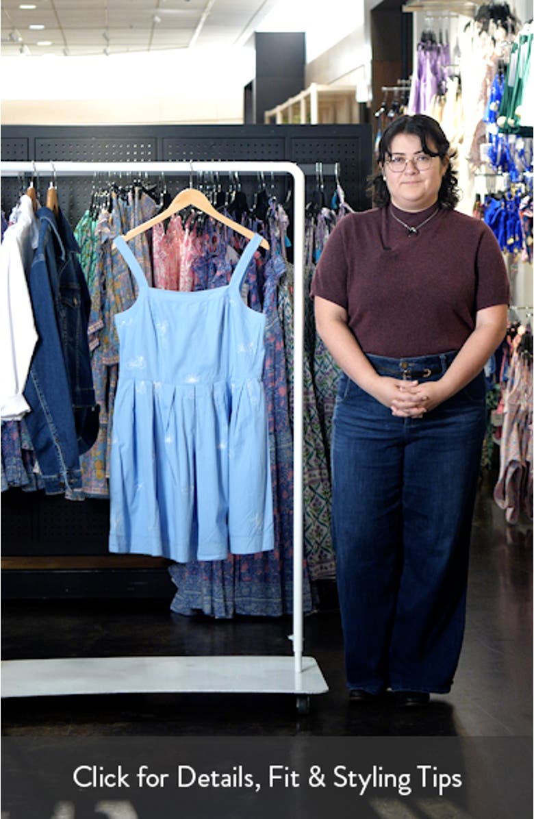 Keira Embroidered Fit & Flare Dress, sales video thumbnail