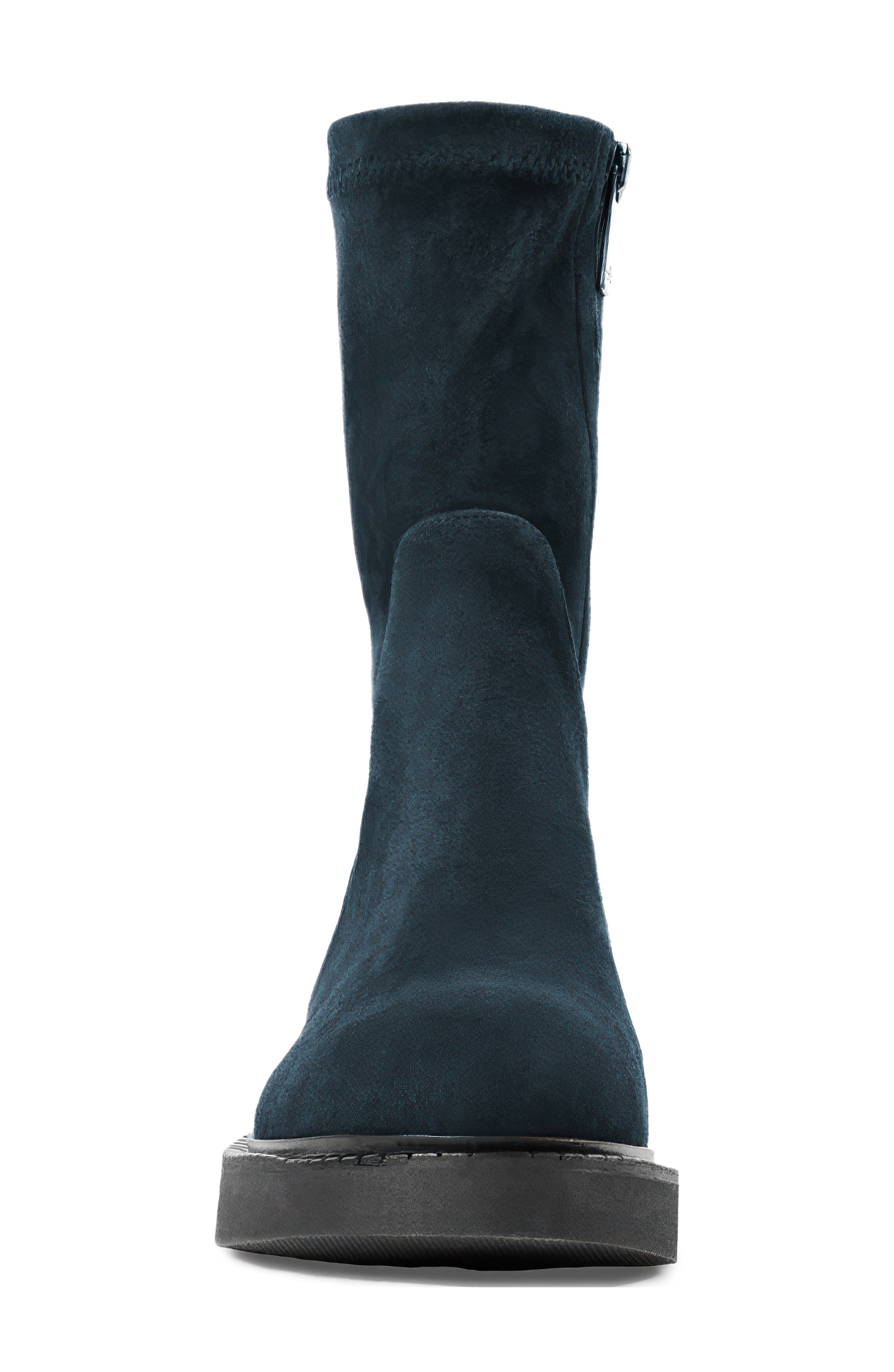 Binita Bootie, Alternate, color, NAVY SUEDE