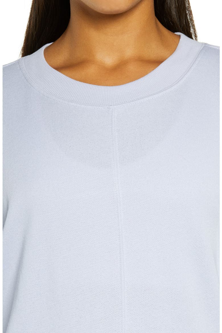 Carey Crew High/Low Sweatshirt, Alternate, color, PURPLE COSMIC