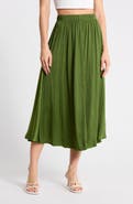 ELIE ELIE TAHARI Pleated Midi Skirt