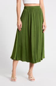 ELIE ELIE TAHARI Pleated Midi Skirt