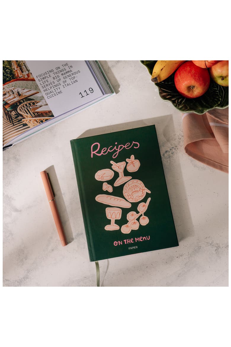 Al Fresco Recipe Journal, Alternate, color, MEDIUM GREEN