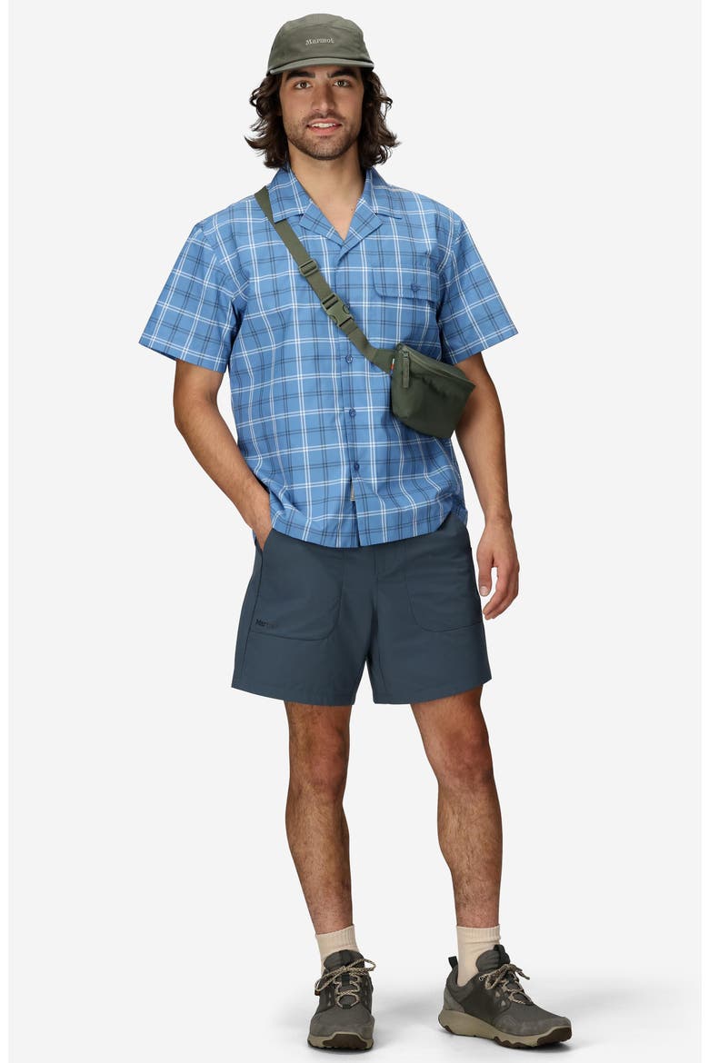 AirExchange SolarShield UPF Camp Shirt, Alternate, color, RAIN CLOUD WINDOWPANE