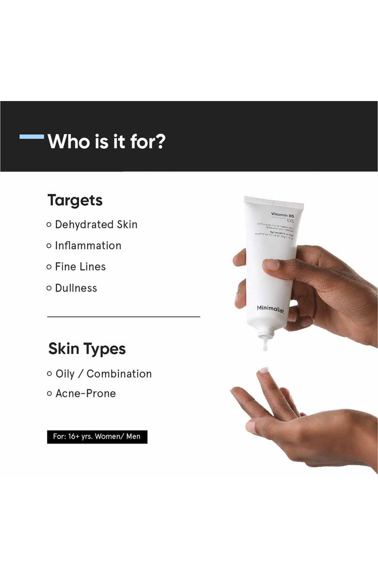 Minimalist Vitamin B5 10% Moisturizer, Alternate, color, 