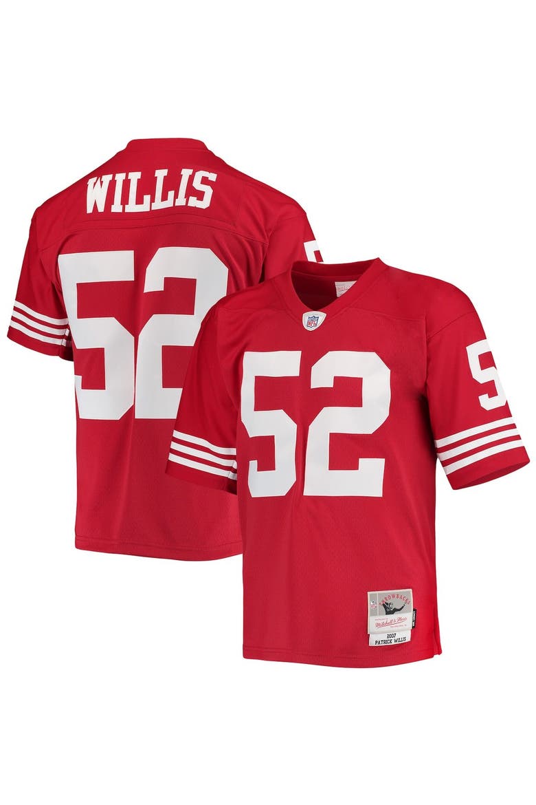 Men's Mitchell & Ness Patrick Willis Scarlet San Francisco 49ers Legacy Replica Jersey, Main, color, Scarlet