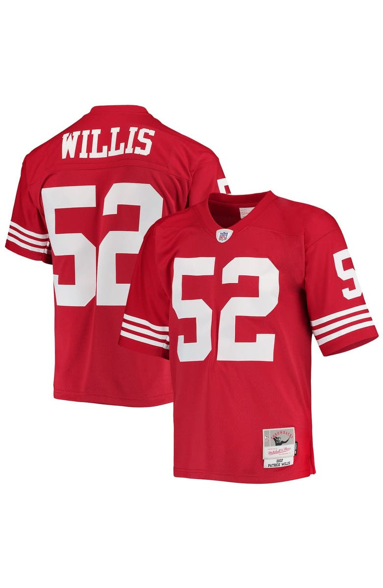 Mitchell & Ness Men's Mitchell & Ness Patrick Willis Scarlet San Francisco 49ers Legacy Replica Jersey, Main, color, Scarlet