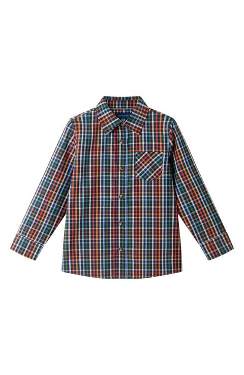 Kids' Plaid Button-Up Shirt (Toddler, Little Kid & Big Kid)