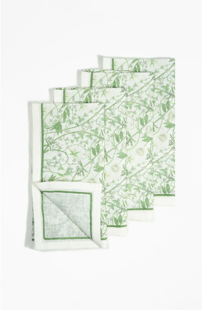 Bond & Grace Inner Garden Society Table Linens Set, Alternate, color, Green