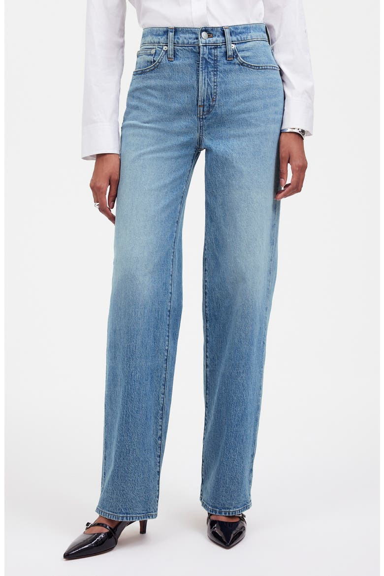The Petite Perfect Wide Leg Jeans, Main, color, ENMORE WASH
