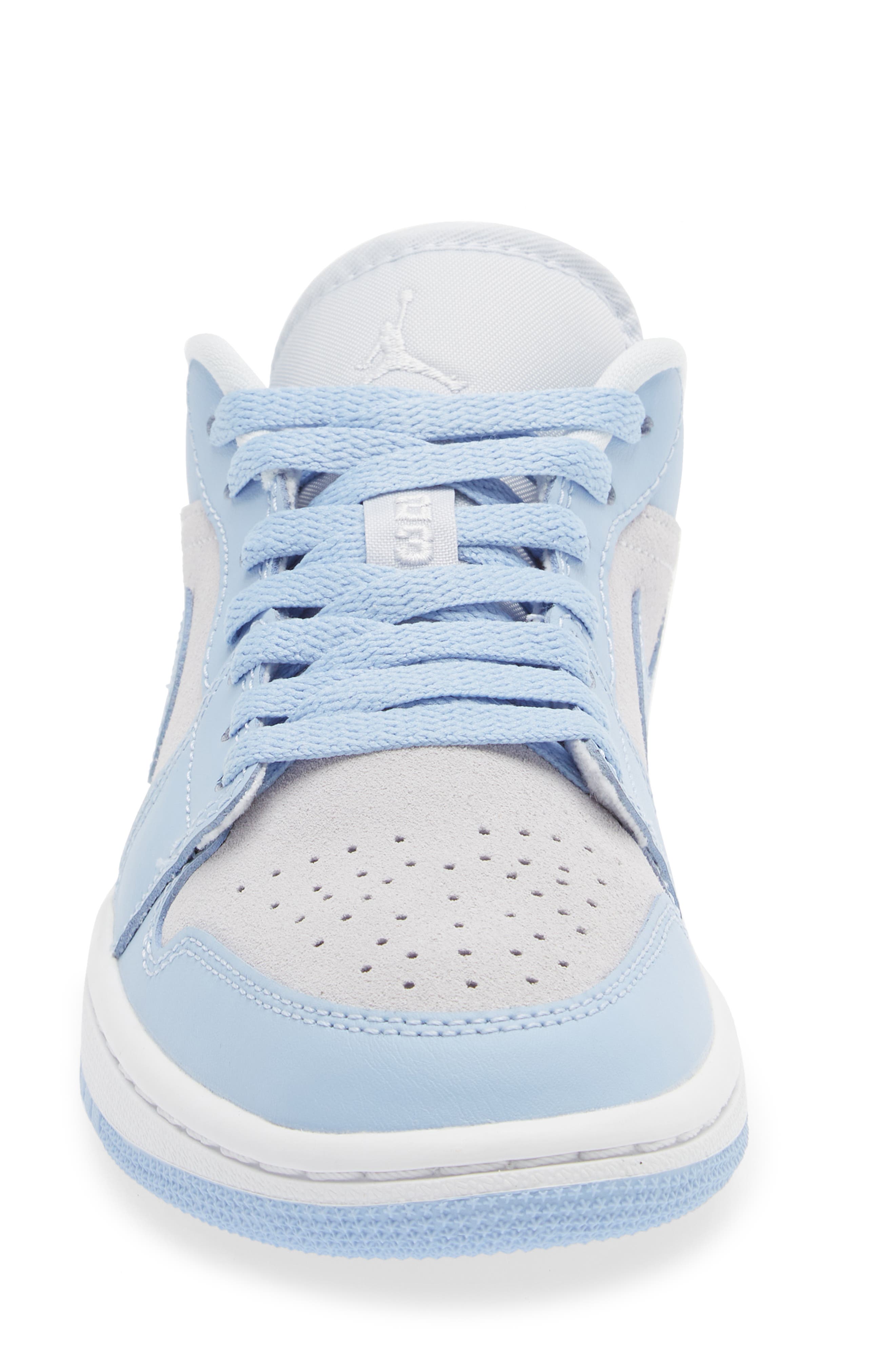 Air Jordan 1 Low Basketball Sneaker, Alternate, color, FOOTBALL GREY/ ALUMINUM/ WHITE
