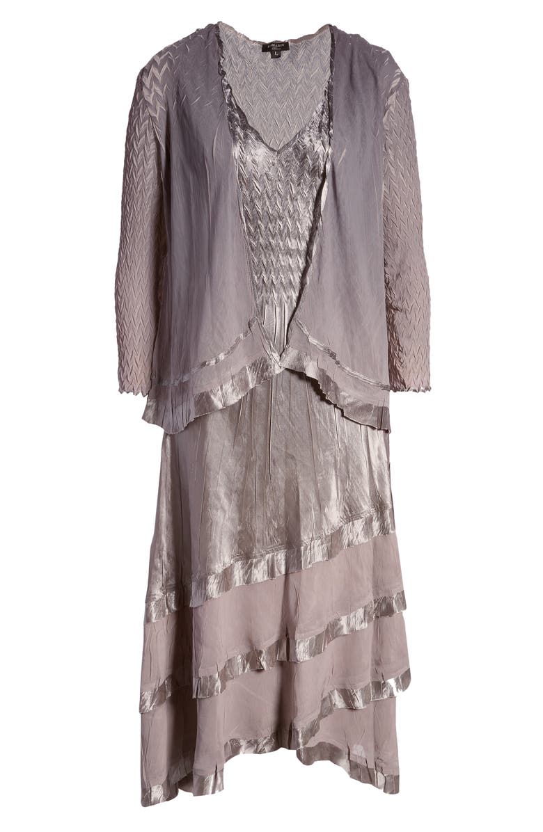 Komarov Charmeuse A-Line Dress & Jacket, Alternate, color,