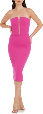 Dress the Population Erica Strapless Cocktail Sheath Dress