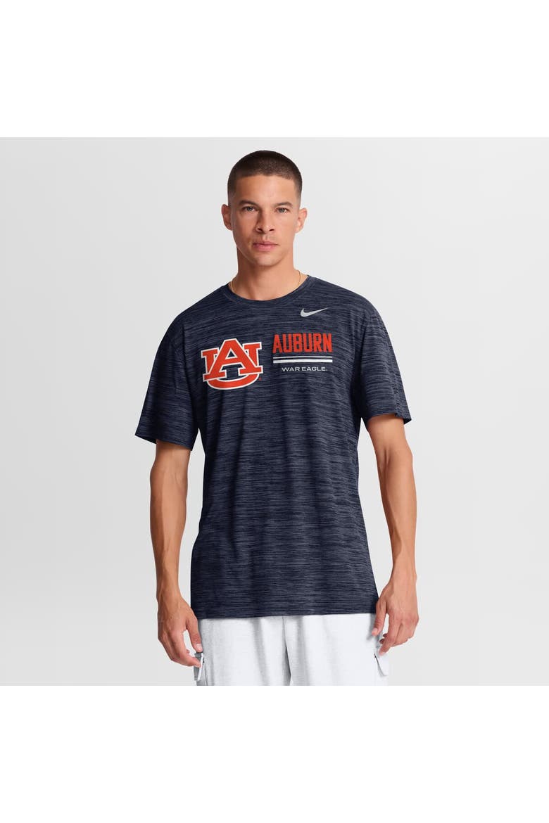 Men's Nike Navy Auburn Tigers Sideline Velocity Dri-FIT T-Shirt, Main, color, Navy