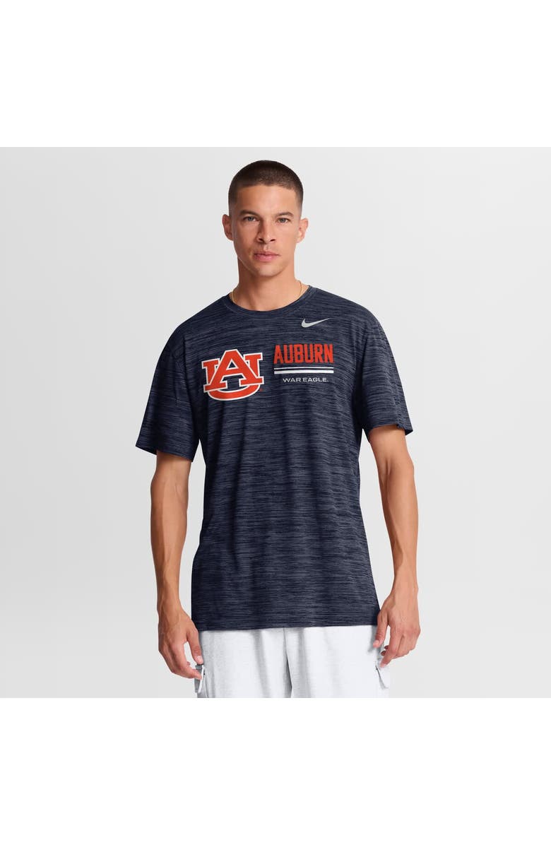 Nike Men's Nike Navy Auburn Tigers Sideline Velocity Dri-FIT T-Shirt, Main, color, Navy