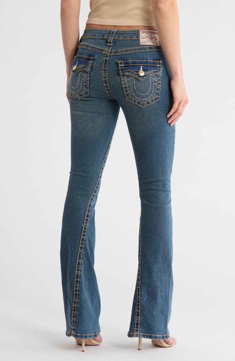 True Religion Joey Flap Pocket Mid Rise Flare Jeans, Alternate, color,