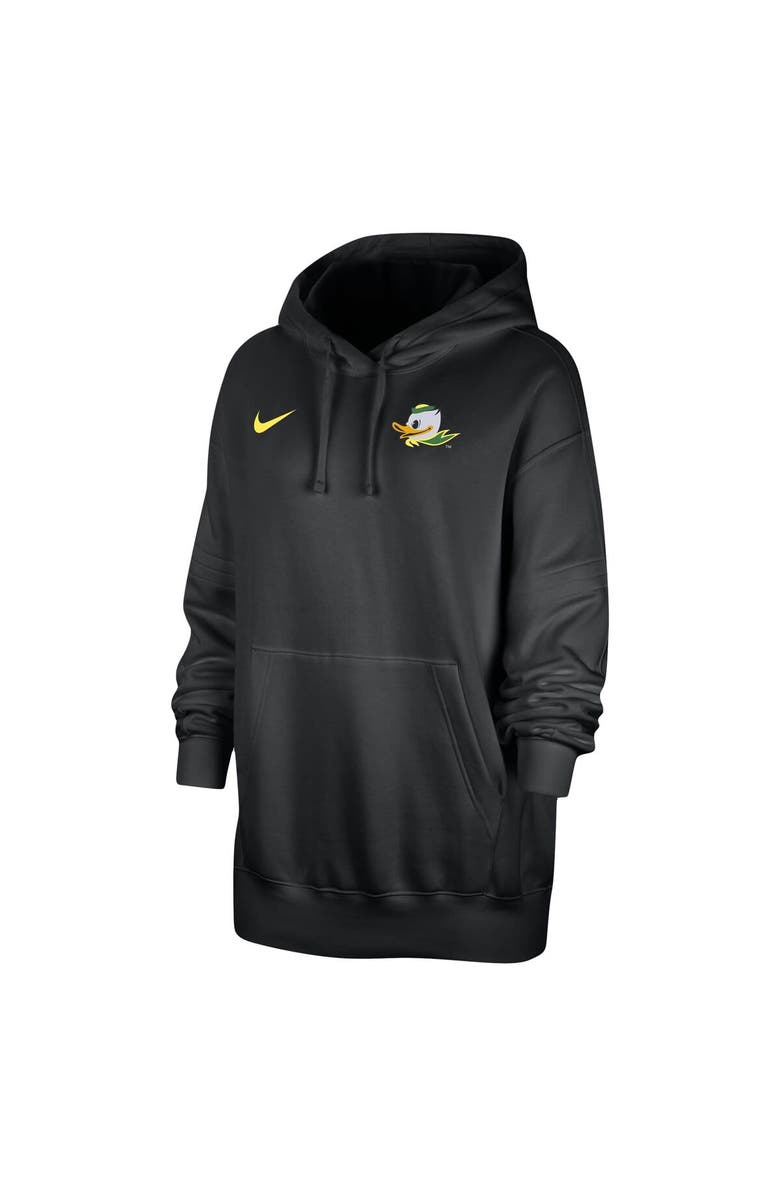 Nike Women's Nike Black Oregon Ducks Sideline Two-Hit Club Fleece Pullover Hoodie, Alternate, color,